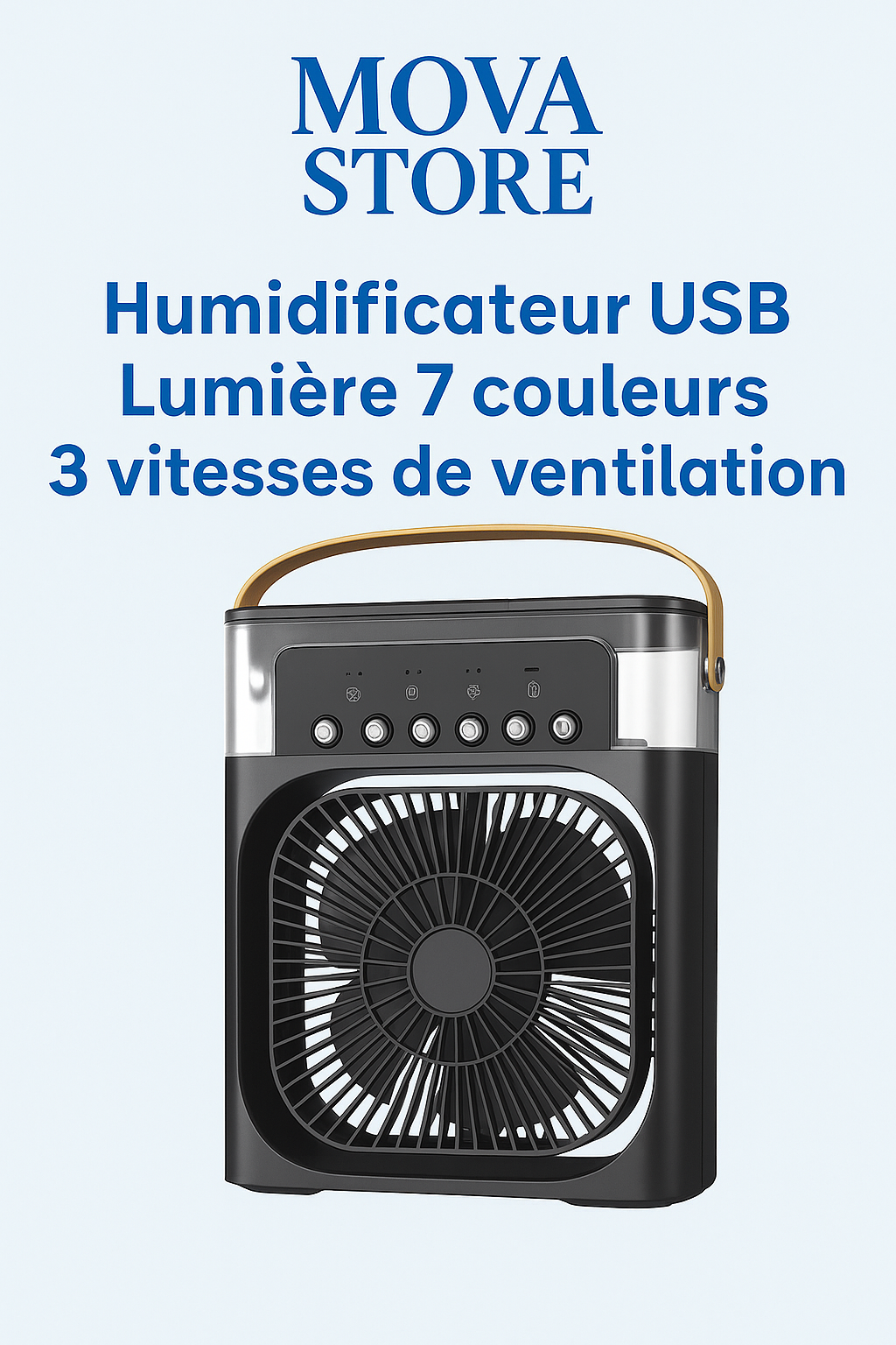 Ventilateur 3-en-1 - Fraîcheur Instantanée