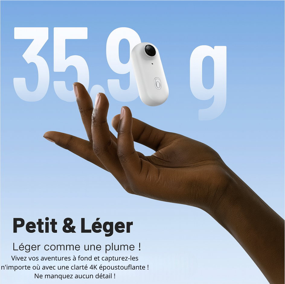 Caméra d'action magnétique 4K