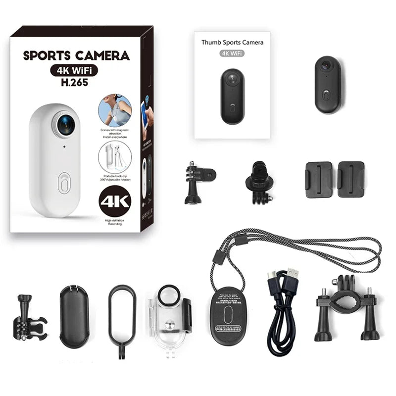 Caméra d'action magnétique 4K