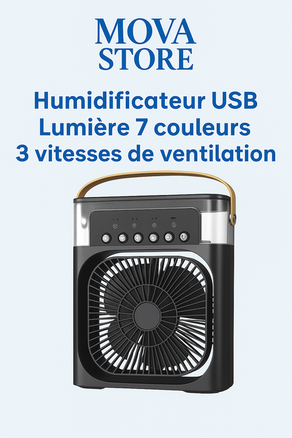 Ventilateur 3-en-1 - Fraîcheur Instantanée
